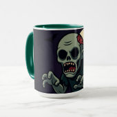 Tasse Zombie Mignonne et Effrayante Halloween - Dr (Devant gauche)