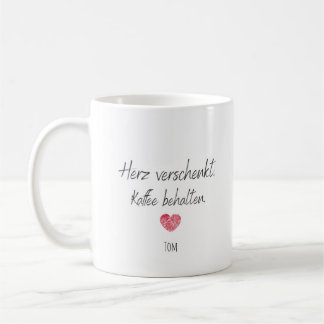 Tasse zum Valentinstag personalisierbar Geschenk Koffiemok