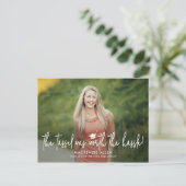 Tassel Hassle Afstuderen Aankondiging Briefkaart (Staand voorkant)