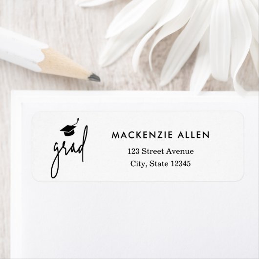 Tassel Hassle Editable Color Afstuderen Label (Insitu)