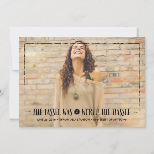 Tassel mérite le Hassle dans la Faire-part noire G (Devant)