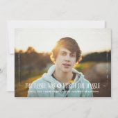 Tassel mérite le Hassle dans White Grad Faire-part (Devant)