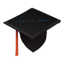 Tassel Personnalisé sur Chapeau avec Texte Imprimé