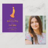 Tassel Photo 2025 Graduation Party Mini Invitation (Devant / Derrière)