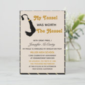 Tassel ter waarde van het Afstuderen Hassle Kaart (Staand voorkant)