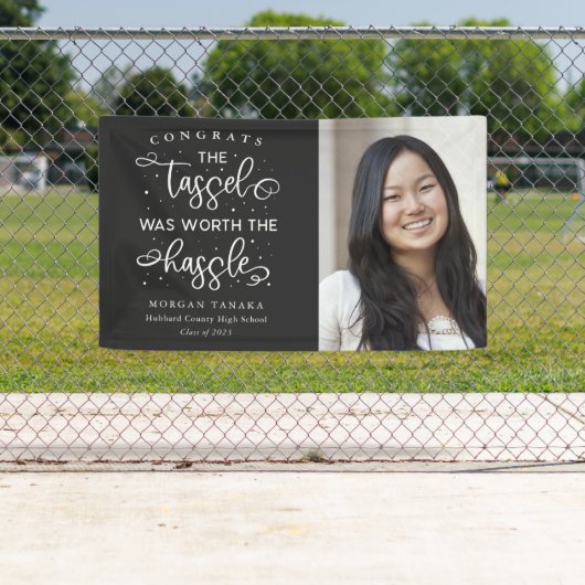 Tassel was de moeite waard het gedoe Afstuderen Fo Spandoek (Insitu)