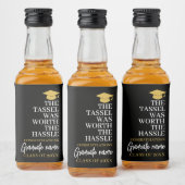 Tassel was het gedoe waard - Modern Afstuderen Likeurfles Etiket (Flessen)