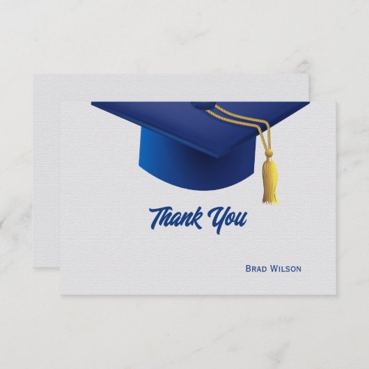 Tassel Worth the Hassle Graduation Carte de remerc (Devant / Derrière)