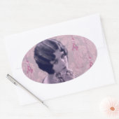 Tassels & Damask  Foto - Amani Ovale Sticker (Envelop)