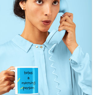 Tassen Een ochtendmens houdt helemaal van ochtende Koffiemok