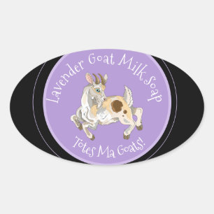 Tassen ma Goats! Etiketten geitenmelkzeep