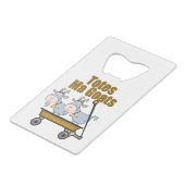 Tassen Ma Goats Kredietkaart Flessenopener (Achterkant Gekanteld)