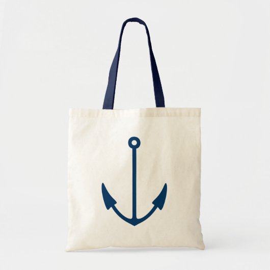 Tassen met anker voor zeilboten | Marineblauwe han (Voorkant)