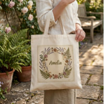 Tassen met botanische krans in vintage stijl | Op