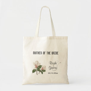 Tassen met vintage magnolia bloemen voor een trouw