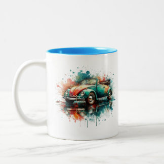 Tassen mit Bug Motiven Tweekleurige Koffiemok