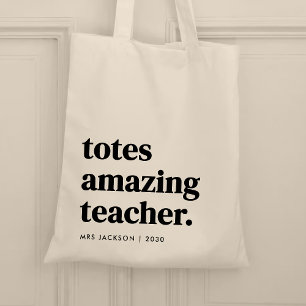 Tassen Verbazingwekkende Leraar Canvas tas