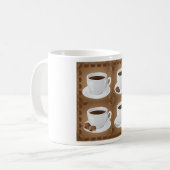 Tasses à café avec haricots et chocolat (Devant gauche)