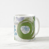 Tasses à café avec tourbillons bleus et sarcelles (Devant droit)