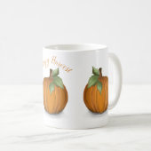 Tasses à café Citrouilles Peintes (Devant droit)