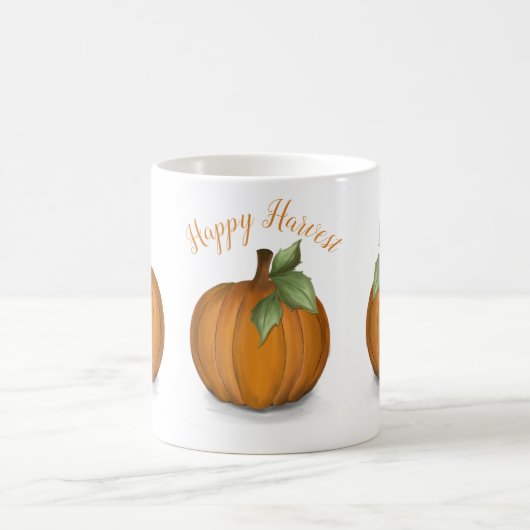 Tasses à café Citrouilles Peintes (Centre)