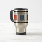 Tasses à café colorées encadrées (Devant gauche)