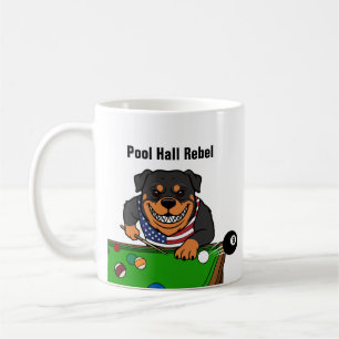 Tasses à café drôles de Rottweiler rebelle de sall