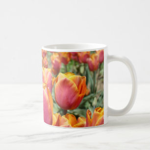 Tasses à café Fleurs de Tulipes cadeaux Rose Orang