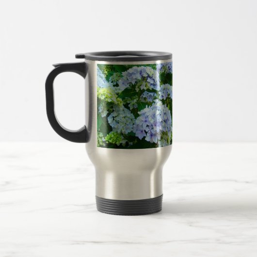 Tasses à café Fleurs d'Hydrangea Bleu d'Été (Gauche)