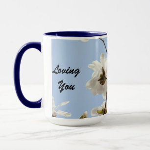 Tasses à café Loving You Always Forever Blue Flora
