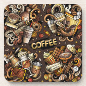 Tasses à café Medley | Dessous de verre de liège à (Devant)