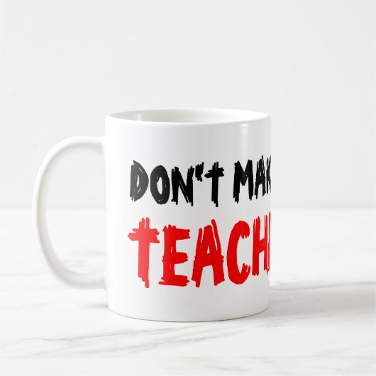 TASSES À CAFE 'NE ME FORCEZ PAS À UTILISER MA VOIX (Gauche)