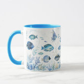 Tasses à café Poisson bleu côtier (Gauche)