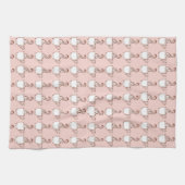 Tasses à café rose Serviette de cuisine Motif (Horizontal)