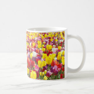 Tasses à café Tulipes de printemps Fleurs colorées