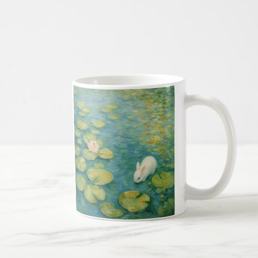 Tasses à café White Rabbit par les murmures au bas (Droite)
