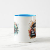 Tasses à motifs de bus (Centre)