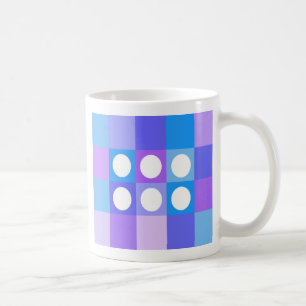 Tasses à thé anglaises à pois et cercles