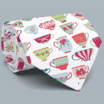 Tasses à thé Cravate Vintage moderne<br><div class="desc">Une prise moderne sur une jolie porcelaine osseuse vintage ou des tasses à thé en porcelaine. Mets la bouilloire !</div>