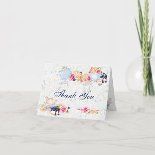 Tasses à thé Roses à la théière Merci
