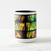 Tasses Abstraites aux Vitres Peintes (Centre)