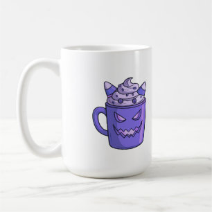 Tasses avec graphique de boisson effrayant