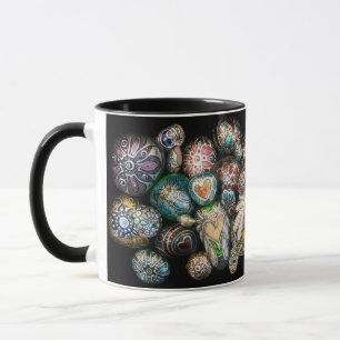 Tasses avec la ROCHE de coeur ! Par Julie Ann