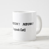 Tasses avec le thème drôle de chat (Devant droit)