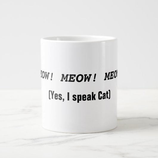 Tasses avec le thème drôle de chat (Devant)