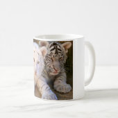 Tasses blanches de tigre de bébé (Devant droit)