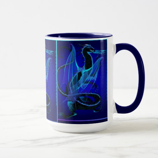 Tasses bleues du feu (Droite)