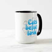 Tasses Chat Avant Tâches Drôle de Mug Chat (Devant droit)