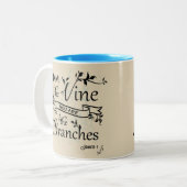 Tasses chrétiennes de cadeau - je suis la vigne (Devant gauche)