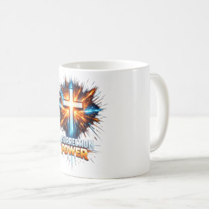 Tasses chrétiennes de croix de pouvoir de résurrec